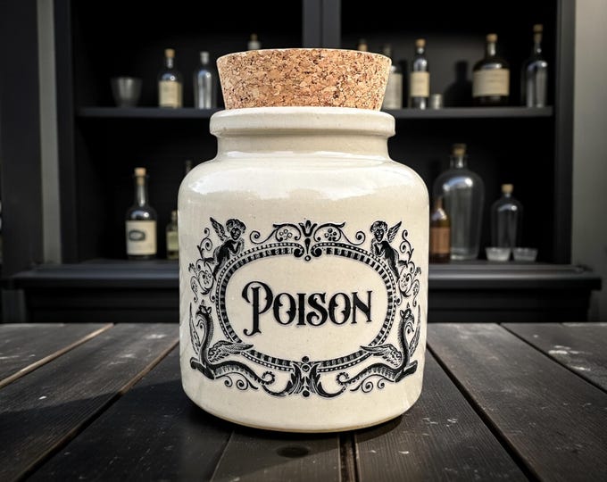 Poison Ceramic Apothecary jar