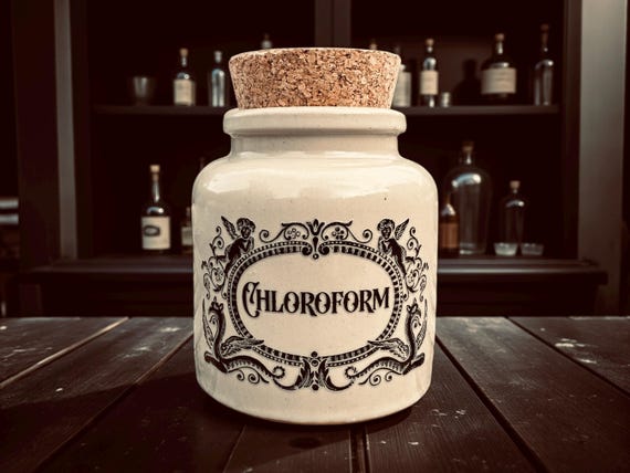 Chloroform apothecary jar