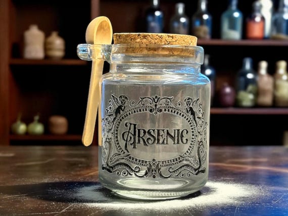 Arsenic small glass jar