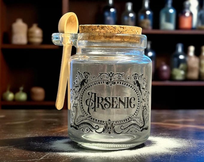 Arsenic small glass jar