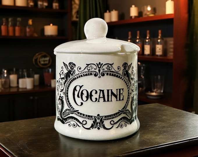 Cocaine small apothecary jar