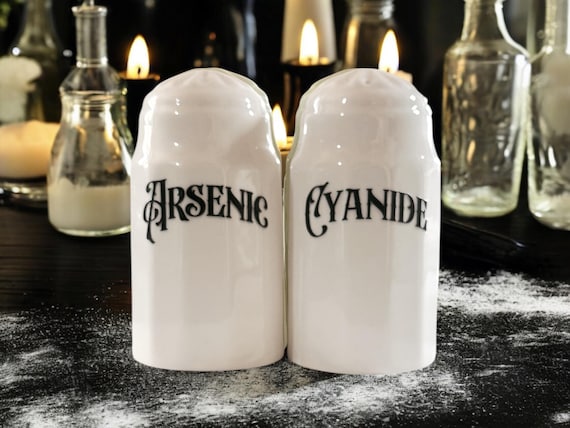 Arsenic and Cyanide Salt and pepper shakers