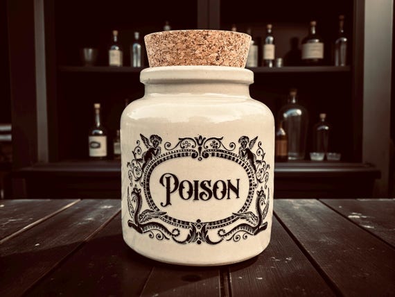 Poison apothecary jar