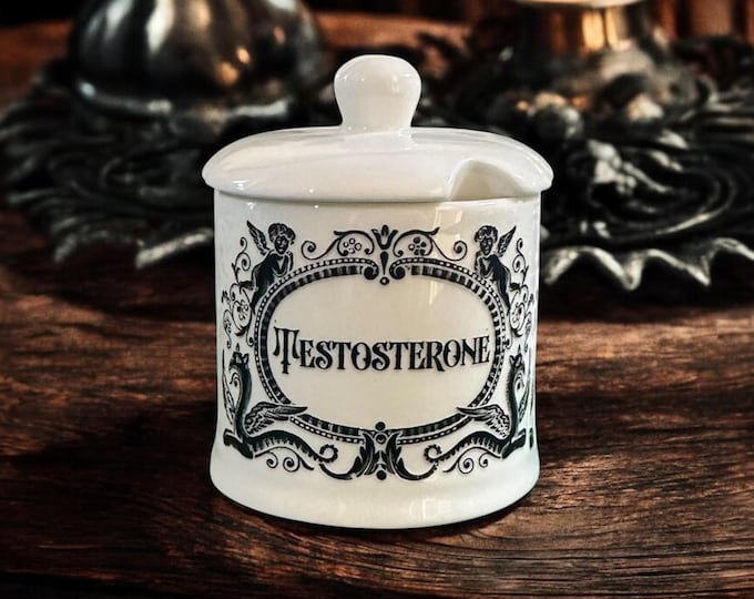 Testosterone small apothecary jar