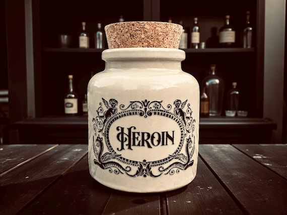 Heroin apothecary jar