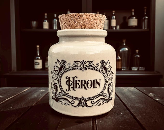 Heroin apothecary jar