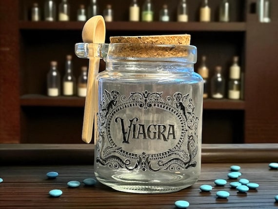 Viagra small glass jar