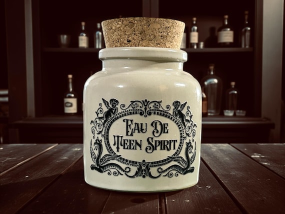 Eau de teen spirit Stoneware apothecary jar