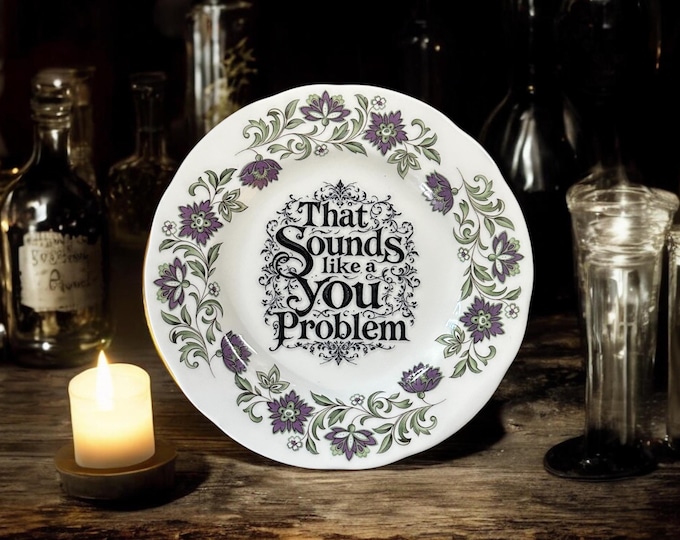 That sounds like a you problem, vintage plate with stand
