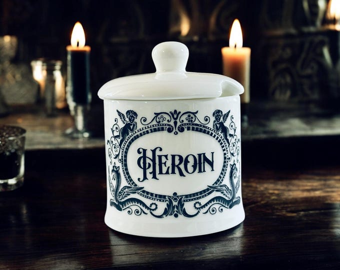 Heroin small apothecary jar