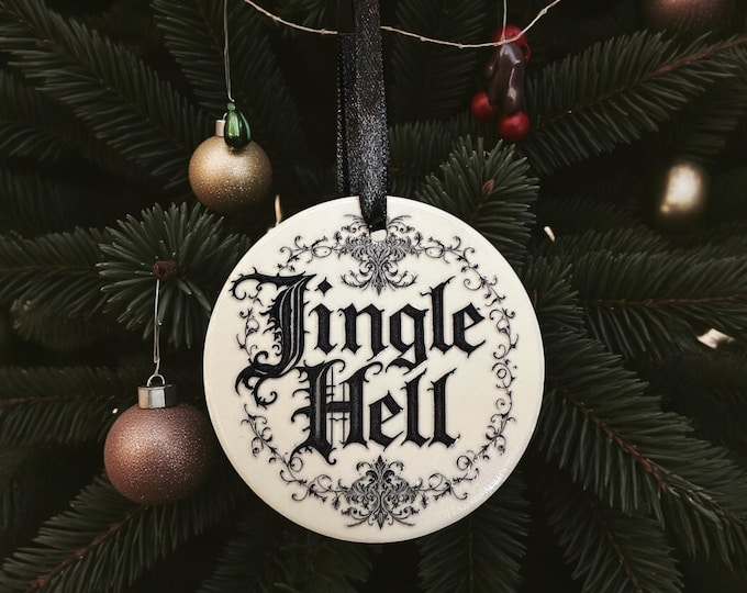 Jingle Hell Ceramic bauble
