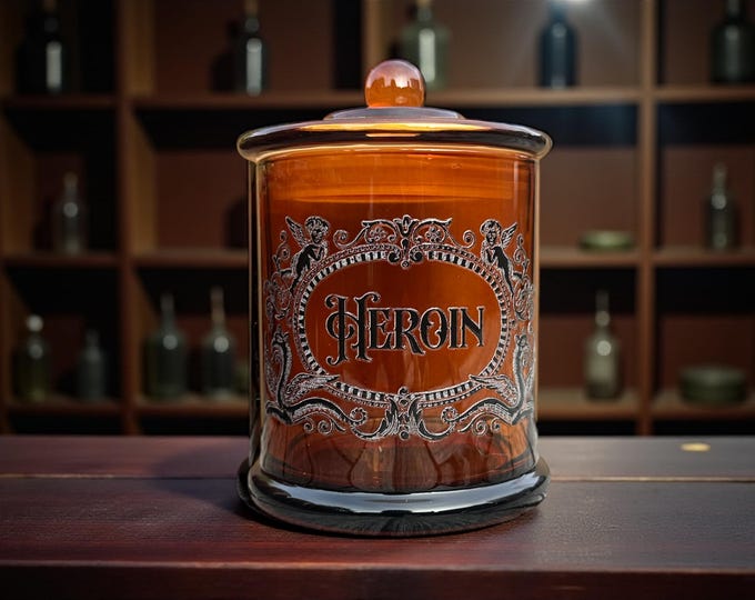 Cyanide Large Glass apothecary jar