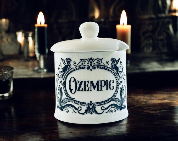 Ozempic small apothecary jar