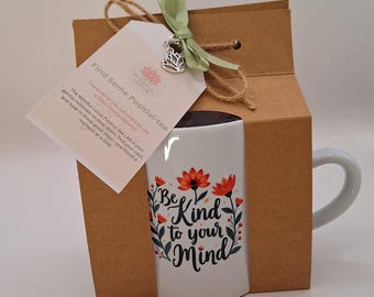 Positivi-tea Gift Set: Affirmation Mug, Coaster & Treats
