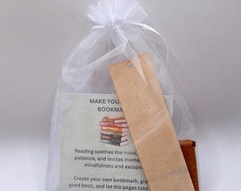 Make Your Own Bookmark Kit - creativity and focus. Fun activity for adults and kids.