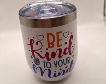 Positivi-tea Travel Mug Gift Set: Affirmation Mug, Coaster & Treats