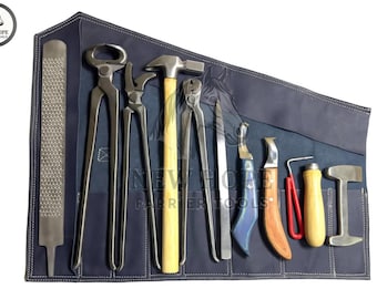 Handmade Farrier Tools Kit Horse Hoof Care Equipment deal Gift for Professional Farriers