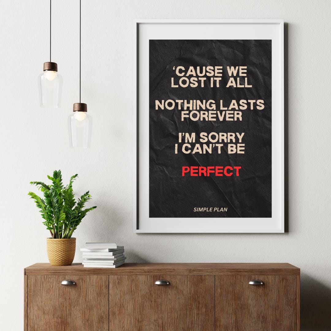 Simple Plan Poster, Skull Poster, Pop Punk Rock Band Wall Art