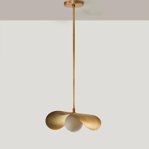 Brass Pendant Light for Home Modern Ceiling Lamp Gold Hanging Light Fixture for Living Room