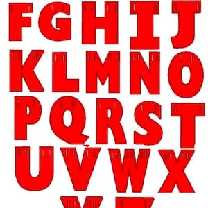 Alphabet Banner Machine Embroidery Design - 3 Sizes - Instant Download