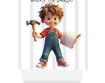 Shower Curtain- Jason The Builder