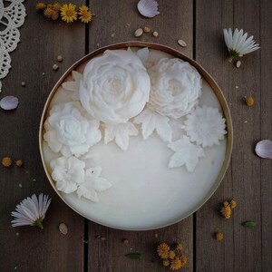 Favors Peony Garden Scented Soy Candles Gift For Christmas