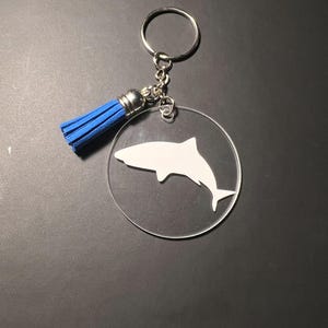 Shark Silhouette Keychain