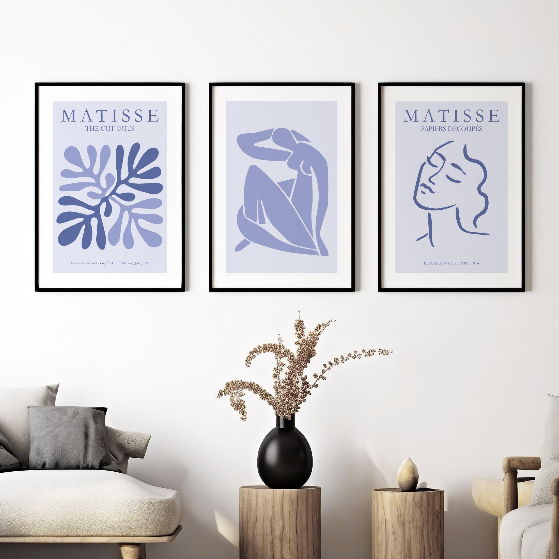 アンリ・マティス展 額入りプリントセット：モダンなホーム