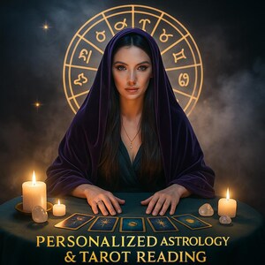 Carta Astral Astrológica y Lectura de Tarot / Informe Personalizado en PDF / Amor, Carrera, Vida