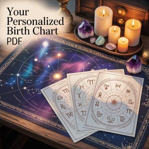 Lectura personalizada de la carta astral / Informe astrológico detallado / Perspectivas sobre amor, carrera y vida