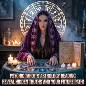 Carta Astral Astrológica y Lectura de Tarot / Informe Personalizado en PDF / Amor, Carrera, Vida