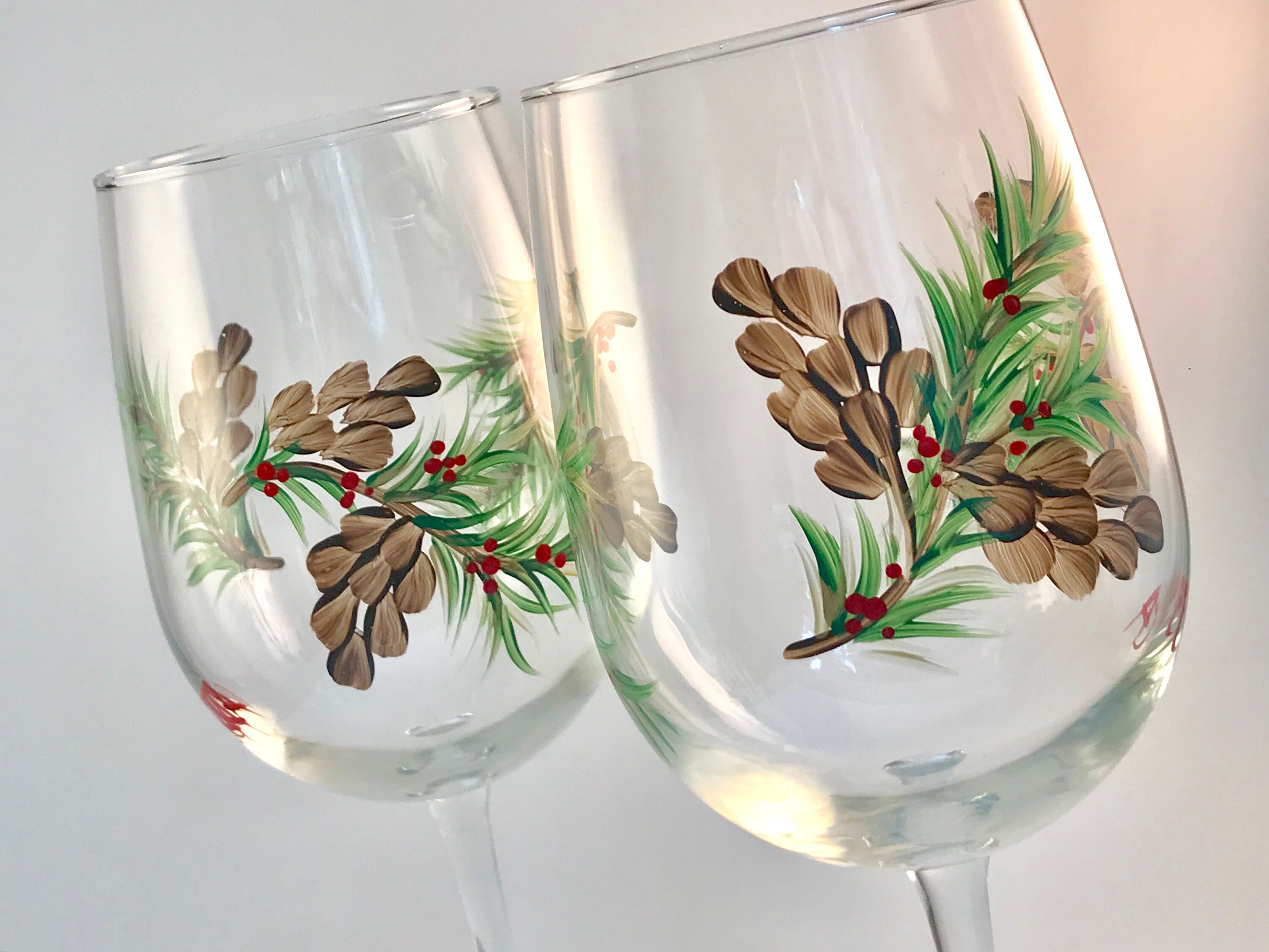 Pine Trees Wine Glasses – Wild Wings