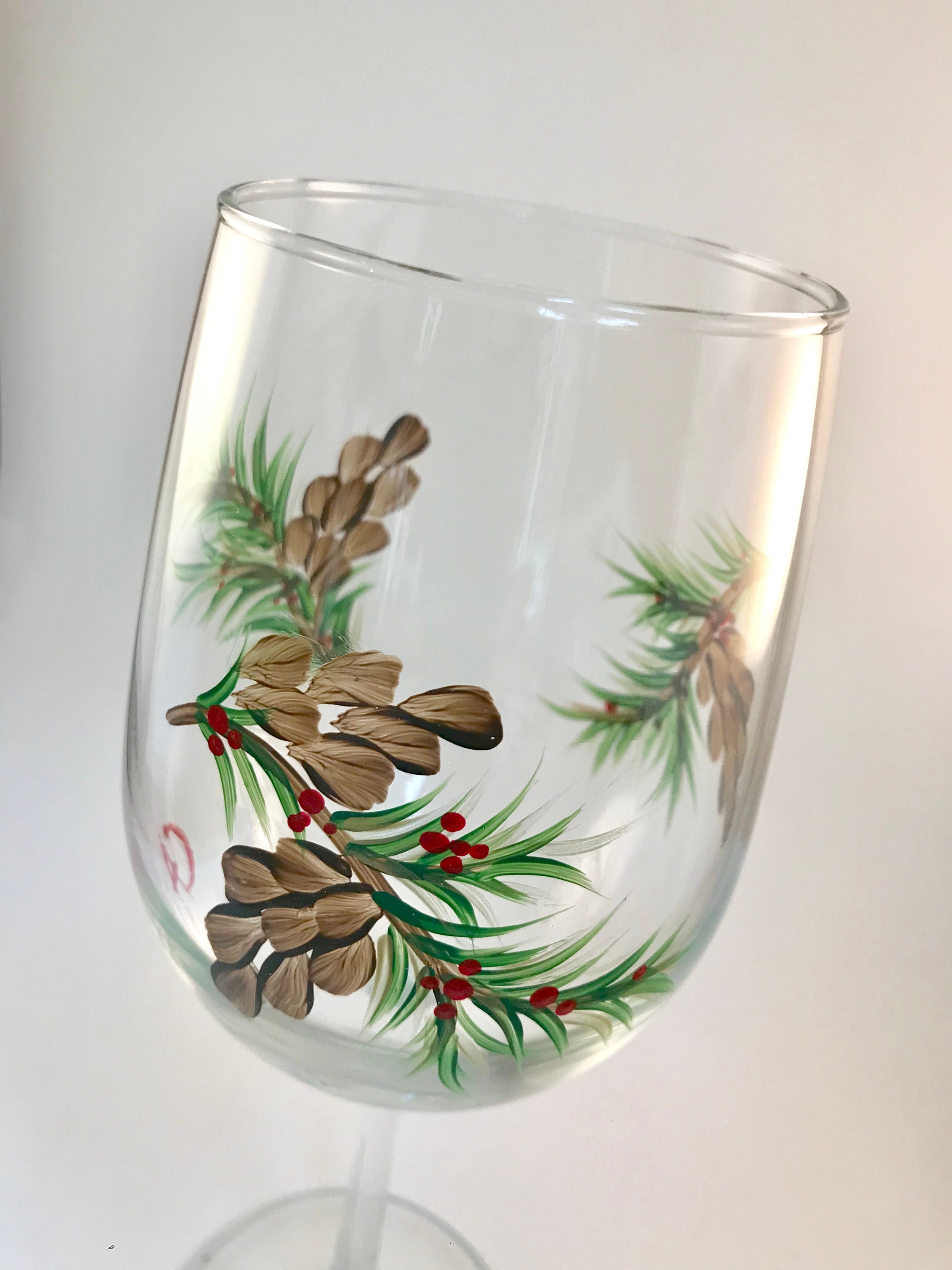 Fall Hand Painted Wine Glasses – A Wincy Glass N Design