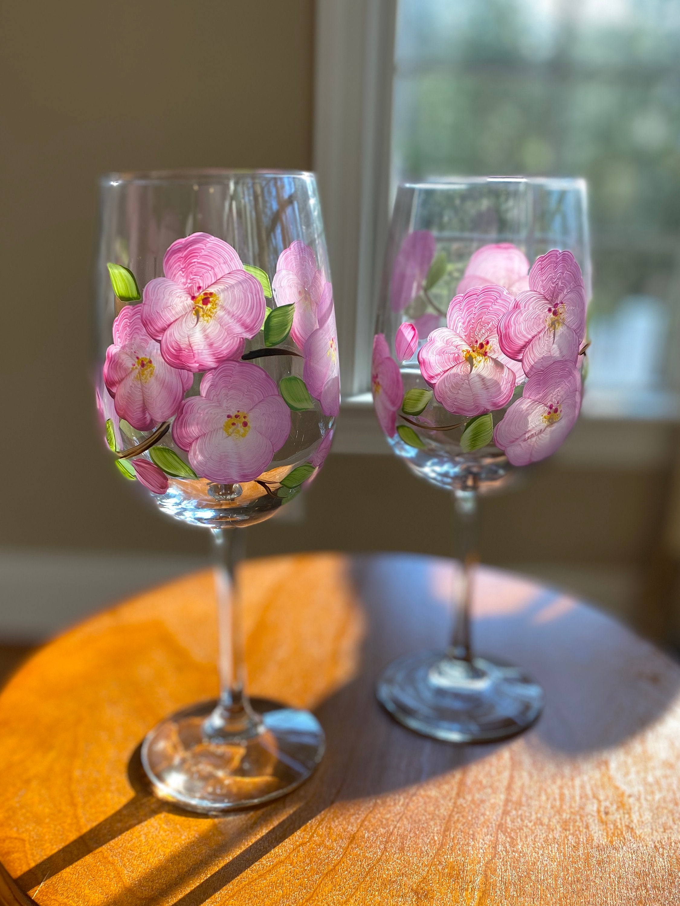 wine glass floral arrangements Flower Arrangement in a Wine Glass main image 0