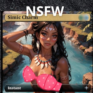 Amuleto Simic - Lámina de proxy de waifu