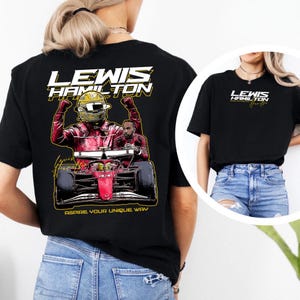 Lewis Hamilton T-Shirt, Formula 1 Tee, Ferrari Team Merch, 100% Cotton, Comfortable Unisex Shirt, Racing Fan Gift, Motorsport Apparel