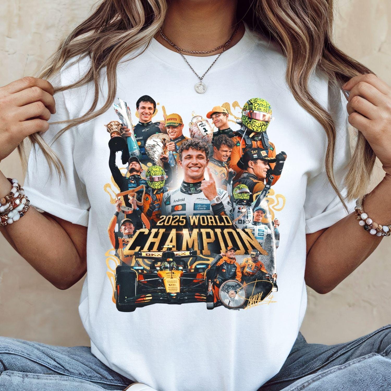 ランド・ノリス 2025 F1ワールドチャンピオン Tシャツ | マクラーレン 