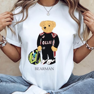 Ollie Bearman T-Shirt, Formula 1 Tee, Haas Team Merch, 100% Cotton, Comfortable Unisex Shirt, Racing Fan Gift, Motorsport Apparel