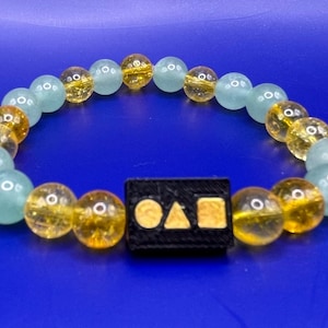 K-Drama Inspired Lucky Charm Bracelet: Green Aventurine & Citrine Gemstone