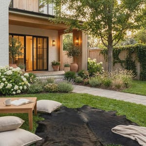 solid black area rug