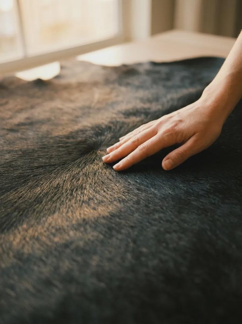 solid black area rug