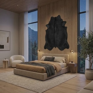 solid black area rug