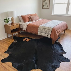 solid black area rug