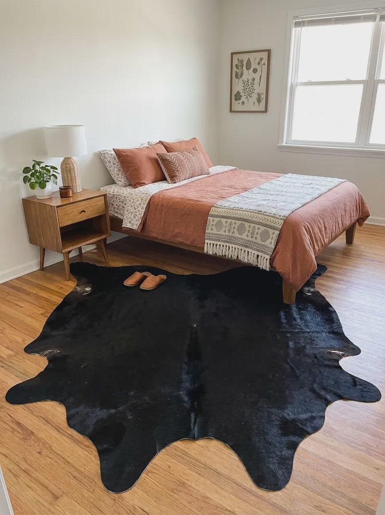 solid black area rug