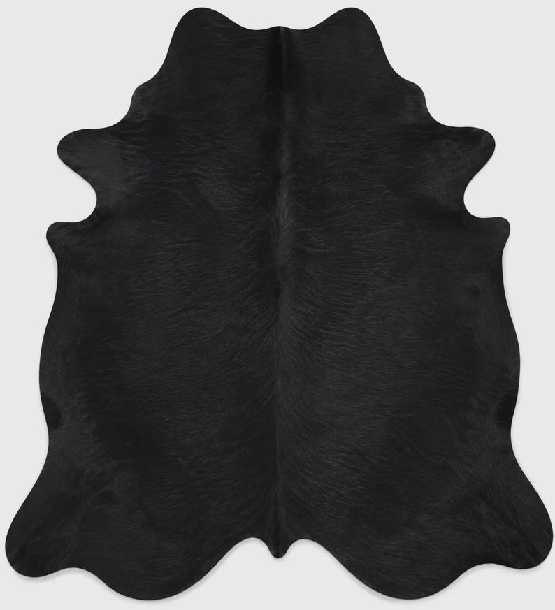 solid black area rug