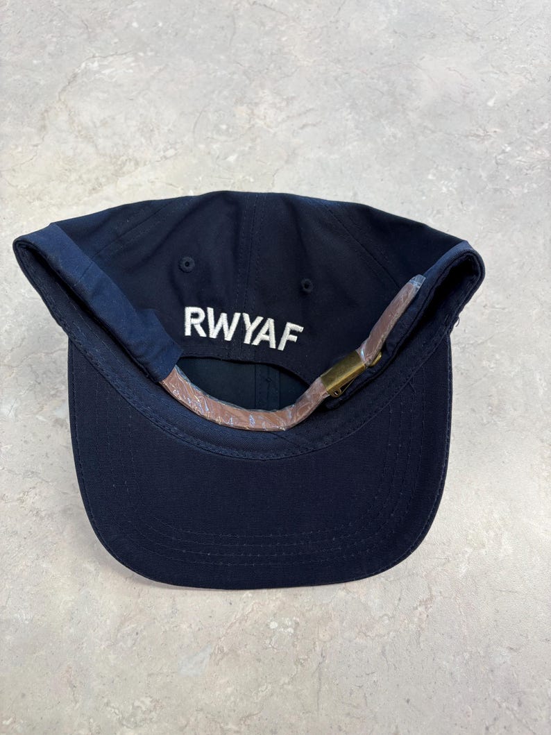 RWYAF™ Leather Strap Dad Cap | Classic Adjustable Hat | Clean Everyday Cap | Rep Where You Are From | Unisex image 12