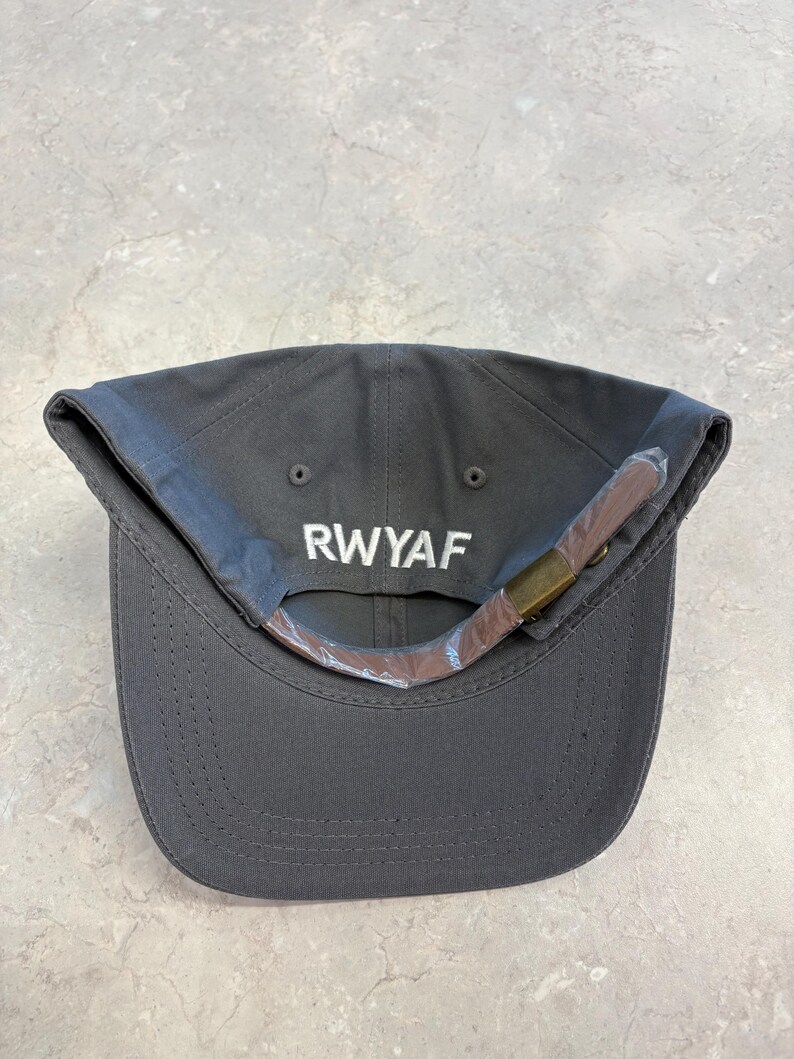 RWYAF™ Leather Strap Dad Cap | Classic Adjustable Hat | Clean Everyday Cap | Rep Where You Are From | Unisex image 8
