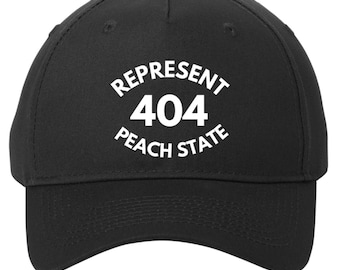 404 Atlanta Cap RWYAF™ | Peach State Dad Hat | Georgia Area Code Hat | Adjustable Cotton Cap | Atlanta Pride Gift