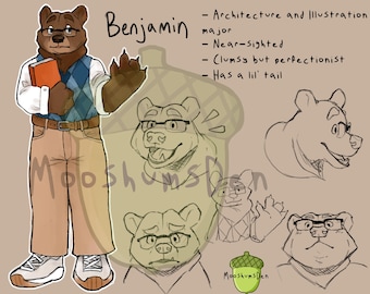 Benjamin - Grizzly Bear Furry/Fursona Adoptable