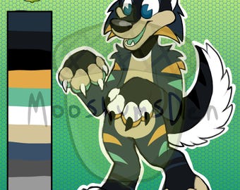 Striped Husky Dog Furry/Fursona Adoptable